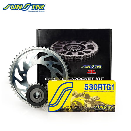 ZİNCİR DİŞLİ SETİ HONDA CBF 1000 (1000 cc)  (2011-2013) / HONDA / CBF 1000 / 1000cc / ZİNCİR: SUNSTAR 530RTG1 (Gold)-120 / ÖN DİŞLİ: JT (16T)  / ARKA DİŞLİ: SUNSTAR (41T) / 2011-2012-2013