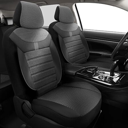 NiCe Shop Volkswagen Passat B5.5 Uyumlu Koltuk Kılıfı Stone Serisi - Siyah