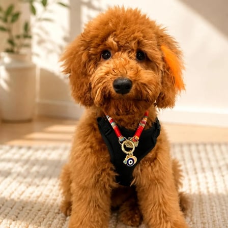 JesSpecial Renkli İp Kedi Köpek Kolyesi Altın Kaplama