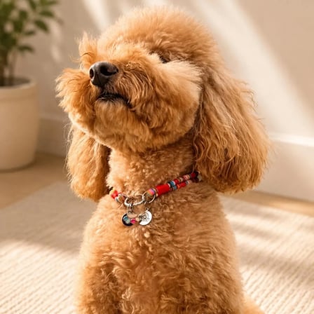 JesSpecial Renkli İp Kedi Köpek Kolyesi Gümüş Renk