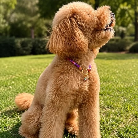 JesSpecial Mor İp Kedi Köpek Kolyesi Altın Kaplama