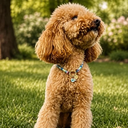 JesSpecial Mavi İp Kedi Köpek Kolyesi Altın Kaplama
