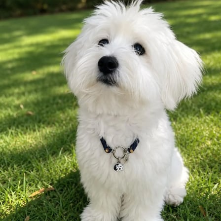 Lacivert İp Kedi Köpek Kolyesi Gümüş Renk
