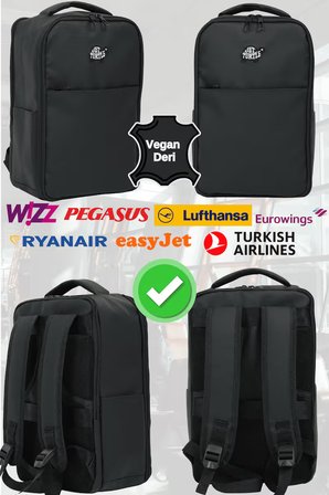 Seyahat Sırt Çantası 40cm 40x25x15 cm Pegasus, Wizz Air, Ryanair, El Valizi Koltuk Altı Valizi