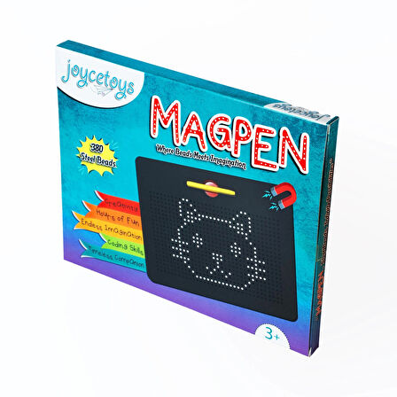 Magpen Siyah Manyetik Kalemli Boncuk Yazı Tahtası (YAKLAŞIK A5 BOYU)