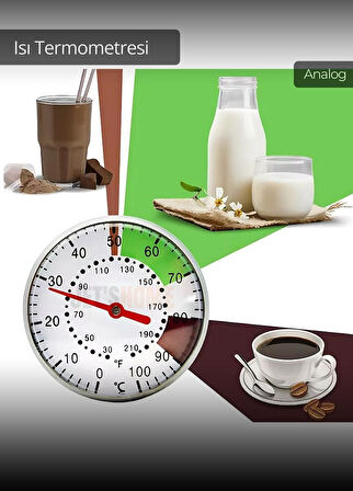 Isı Termometresi Analog Termometre Fırın Termometre Mama Termometresi Sıvı Termometresi