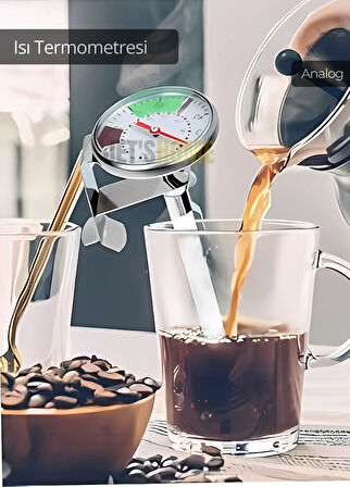 Isı Termometresi Analog Termometre Fırın Termometre Mama Termometresi Sıvı Termometresi