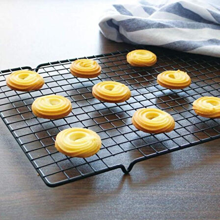 Orta Boy Pasta Soğutma Dinlendirme Teli Ekmek Kek Kurabiye Soğutma Teli Glaso Teli 50x36 cm