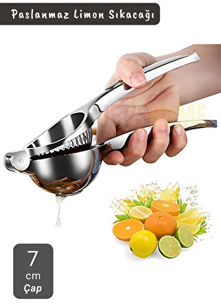 Limon Sıkacağı Paslanmaz Narenciye Sıkacağı Çelik Mandalina Sıkacağı 22 cm