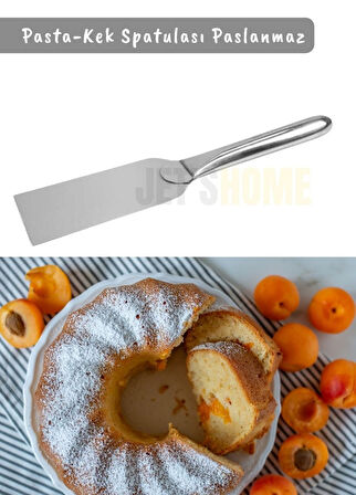 Pasta Spatulası Paslanmaz Kek Spatulası Krema Spatula No:4 Çelik 31 cm
