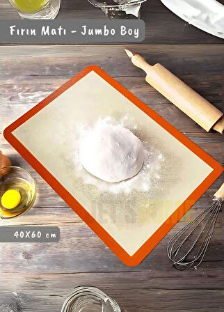 Silikon Mat Jumbo Boy Silpat Fırın Matı Pişirici Mat Pişirme Kağıdı 40*60 cm