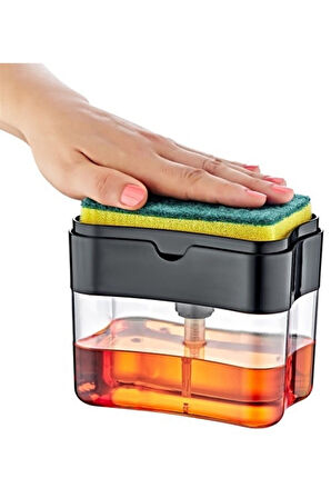 Deterjan Dispenseri Plastik Sıvı Deterjanlık Süngerli Bpa Free