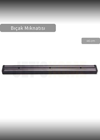 Bıçak Mıknatısı Askısı 46 cm Kalın Duvar Standı Çelik Bıçak Tutucu