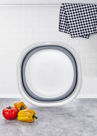 Badya Katlanır Sebze Badyası Silikon Badya Leğen Orta Boy No:1 2,7 Lt