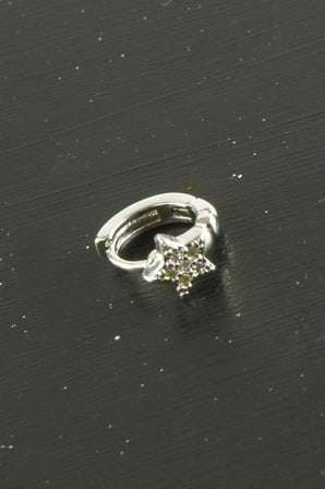 Yıldız Lüks Çelik Kulak Burun Piercing 1 Adet