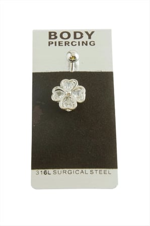 Yonca Lüks Çelik Göbek Piercing 1 Adet