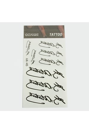 Mustafa Kemal Atatürk Tattoo Dövme Sticker