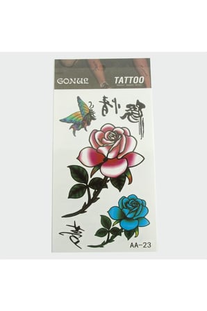 Gül Tattoo Dövme Sticker