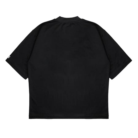 Unisex Oversize Sulu Yazı Taş Baskılı Boxy Fit Kalın Kumaşlı (240gsm) T-shirt