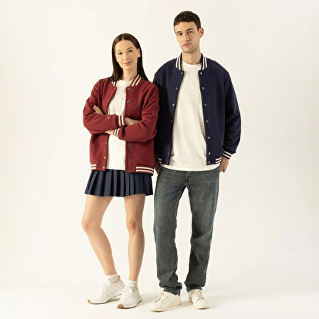 LAMPAGO Unisex Bomber Ceket