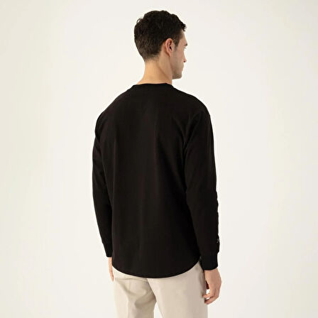 LAMPAGO Unisex Düğmeli Yaka T-shirt