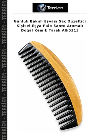 Günlük Bakım Eşyası Saç Düzeltici Kişisel Eşya Palo Santo Aromalı Doğal Kemik Tarak Alk5313