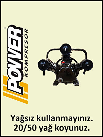 POWER JV-3065 200 Litre Kompresör Kafası