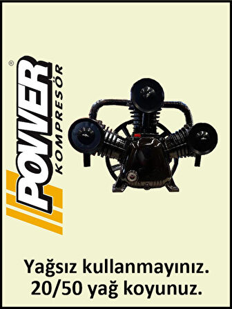 POWER JV-3090 500 Litre Kompresör Kafası