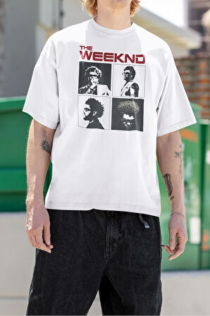 Rapper The Weekend Baskılı Unisex Tişört, Oversize Rap Tişört