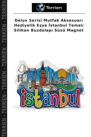 Delux Serisi Mutfak Aksesuarı Hediyelik Eşya İstanbul Temalı Silikon Buzdolapı Süsü Magnet
