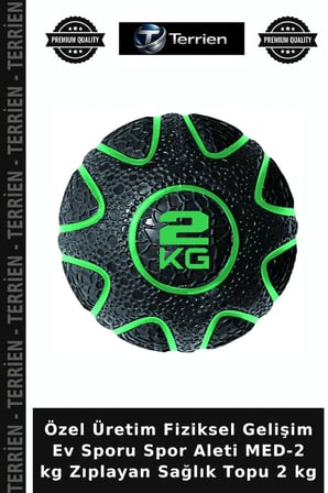 Özel Üretim Fiziksel Gelişim Ev Sporu Spor Aleti MED-2 kg Zıplayan Sağlık Topu 2 kg