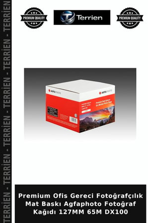 Premium Ofis Gereci Fotoğrafçılık Mat Baskı Agfaphoto Fotoğraf Kağıdı 127MM 65M DX100