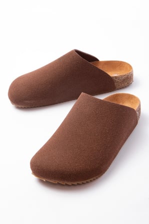 JY0556 Ravn Bağcıksız Hakiki Süet Deri Erkek Günlük Mantar Taban Loafer Klasik Ayakkabı HDMT - Kahve