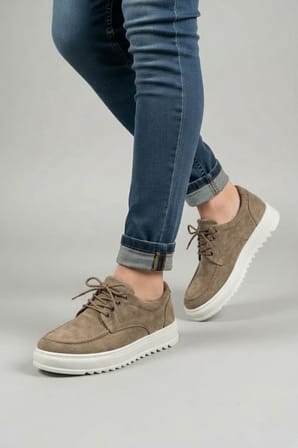 JY-T12x Arts Bağcıklı Süet Erkek Günlük Spor Klasik Ayakkabı SBT - Camel