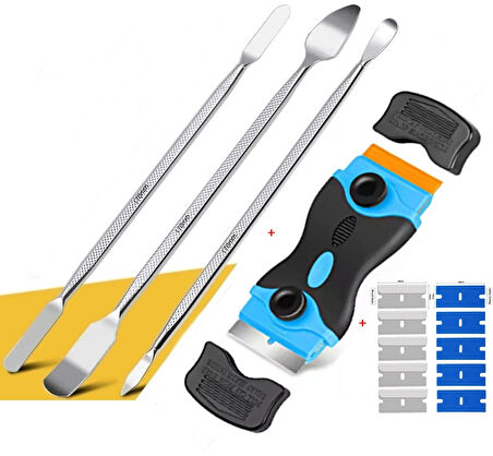 Çok Amaçlı Cep Telefonu/tablet Pc Metal Sökme Çubuk Tamir Metal 3lü Onarım Seti UV Tutkal Sökücü Kazıyıcı Kalıntı Yapıştırıcı Temizleme Cep Telefonu Tamir Aracı set03