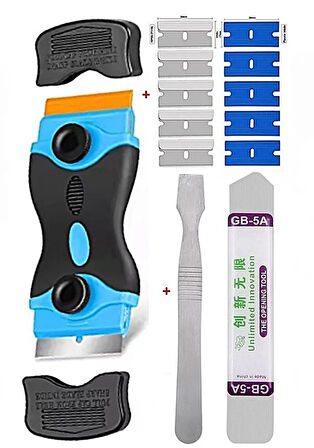 4'İN1 Arada Tutkal Temizleme Ekran Oca Sökücü Spatula Metal Ve Plastik Bıçaklı Tamir Aletleri st02