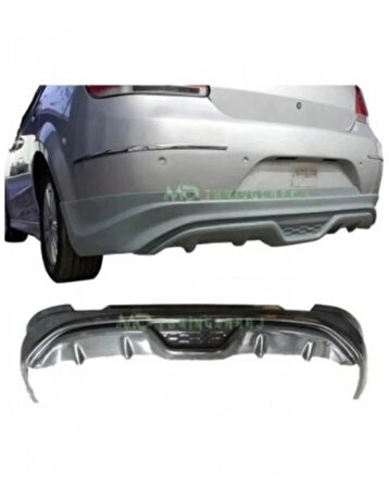  FİAT LİNEA 2007-2012 MAKYAJSIZ KASA CUSTOM ARKA EK (( BEYAZ BOYALI ORTASI SİYAH ))