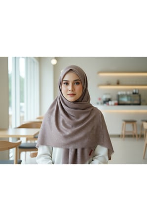 jakarlı çiçek desenli eşarp – hafif, kaymaz, modern tesettür eşarp 100 x 100 cm