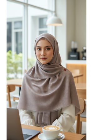 jakarlı çiçek desenli eşarp – hafif, kaymaz, modern tesettür eşarp 100 x 100 cm