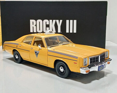 Dianomi 1:18 ÖLÇEK 1972 DODGE MONACO TAXİ HOLLYWOOD FİLM SERİSİ// DİECAST MODEL