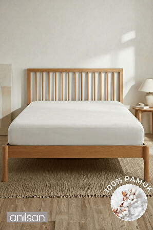 %100 Pamuklu Penye Lastikli Çarşaf | Tek/Çift Kişilik | Fitted Jersey | 30 cm Köşe Yüksekliği