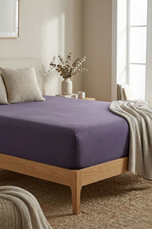 %100 Pamuklu Penye Lastikli Çarşaf | Tek/Çift Kişilik | Fitted Jersey | 30 cm Köşe Yüksekliği