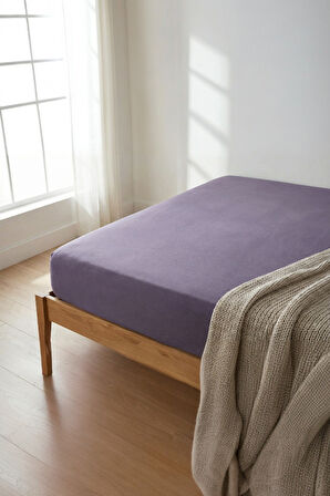 %100 Pamuklu Penye Lastikli Çarşaf | Tek/Çift Kişilik | Fitted Jersey | 30 cm Köşe Yüksekliği