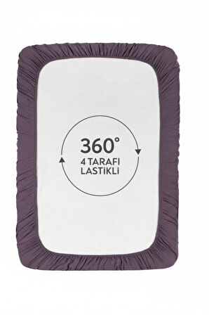 %100 Pamuklu Penye Lastikli Çarşaf | Tek/Çift Kişilik | Fitted Jersey | 30 cm Köşe Yüksekliği
