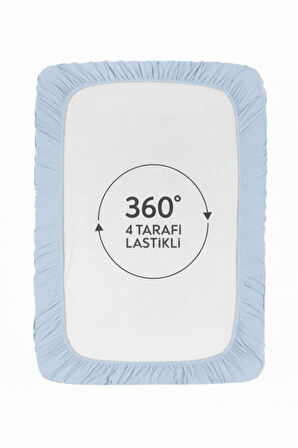 %100 Pamuklu Penye Lastikli Çarşaf | Tek/Çift Kişilik | Fitted Jersey | 30 cm Köşe Yüksekliği