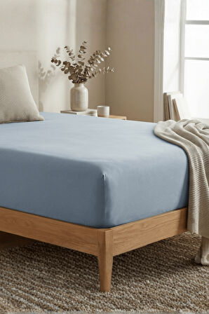 %100 Pamuklu Penye Lastikli Çarşaf | Tek/Çift Kişilik | Fitted Jersey | 30 cm Köşe Yüksekliği