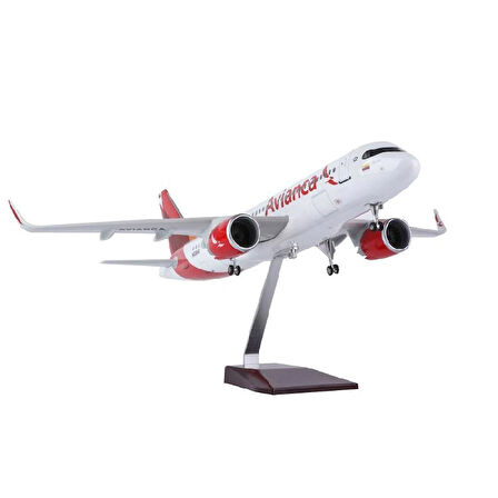  HEDİYELİK-MAKET UÇAKLAR-AVIANCA-ÖLÇEK : ÖLÇEK : 1:80 47 CM-JA320NEOAVIANCA