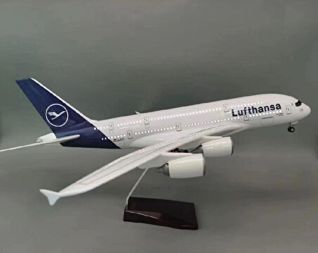  HEDİYELİK-MAKET UÇAKLAR-LUFTHANSA-ÖLÇEK : 1:160 45,5 CM-JA380LUFT