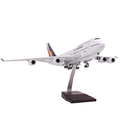  HEDİYELİK-MAKET UÇAKLAR-PHILIPPINES-ÖLÇEK : 1:160 47 CM-JB747-400PHIL
