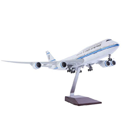  HEDİYELİK-MAKET UÇAKLAR-LUFTHANSA-ÖLÇEK : 1:160 47 CM-JB747-8